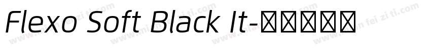 Flexo Soft Black It字体转换
